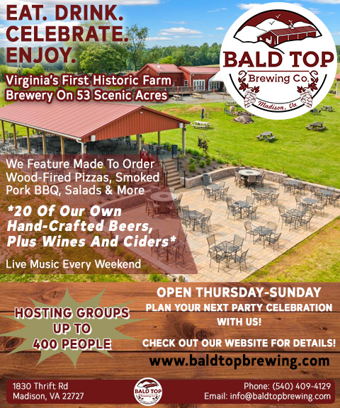 BALD TOP BREWING CO, MADISON COUNTY, VA