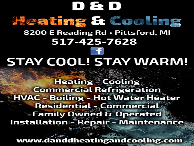 D & D HEATING & COOLING, HILLSDALE COUNTY, MI