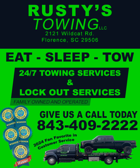 RUSTY’S TOWING, FLORENCE COUNTY, SC