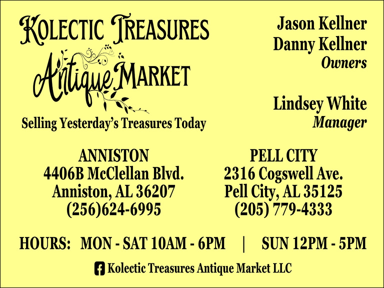 KOLECTIC TREASURES ANTIQUES, CALHOUN COUNTY, AL