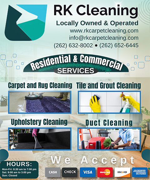 RK CARPET CLEANING, RACINE COUNTY, WI