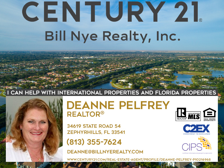 DEANNE PELFREY, CENTURY 21, BILL NYE, PASCO COUNTY, FL