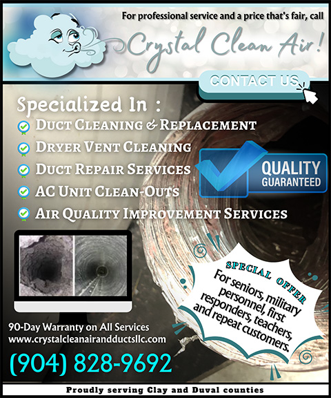 CRYSTAL CLEAN AIR & DUCTS, CLAY COUNTY, FL
