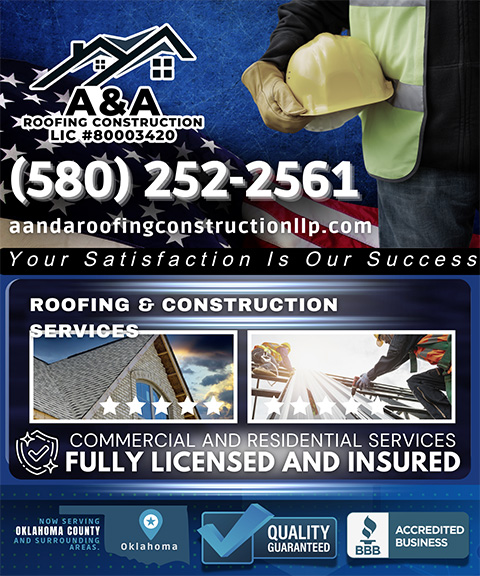A&A ROOFING AND CONSTRUCTION, OKLAHOMA COUNTY, OK