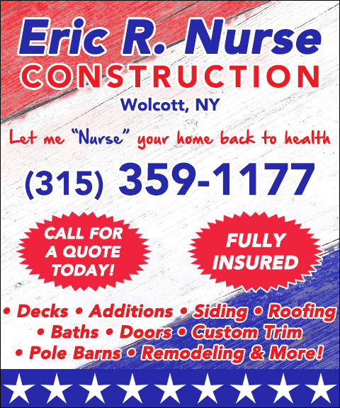 ERIC R NURSE CONSTRUCTION, WAYNE COUNTY, NY