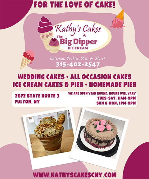 KATHY’S CAKES & THE BIG DIPPER, OSWEGO COUNTY, NY