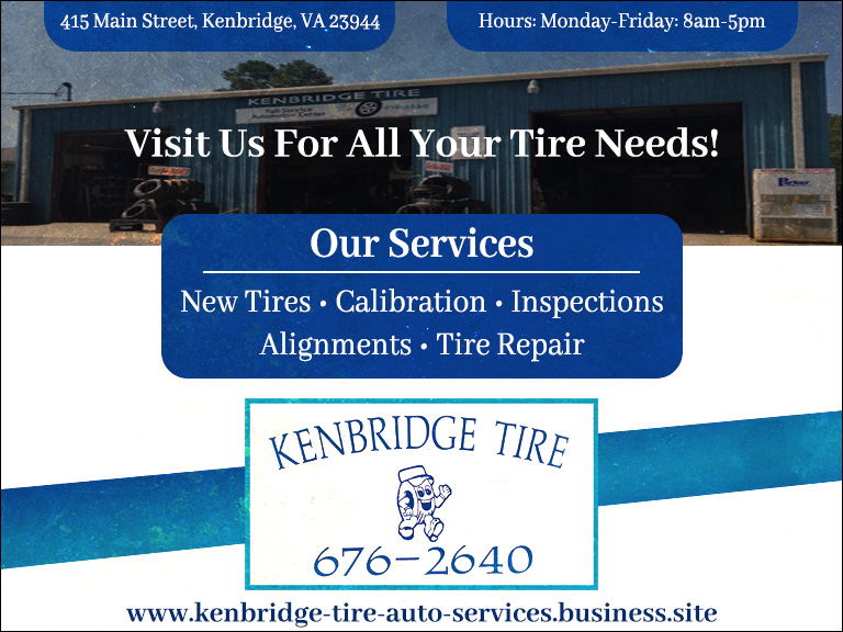 KENBRIDGE TIRE & AUTO SERVICES, LUNENBURG COUNTY, VA