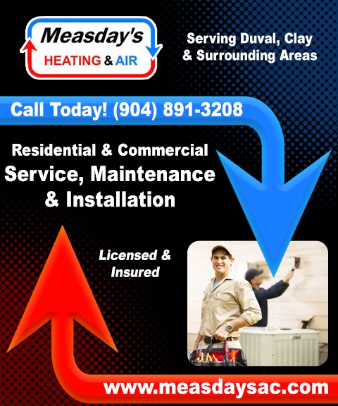 MEASDAY’S HEATING AND AIR, DUVAL COUNTY, FL