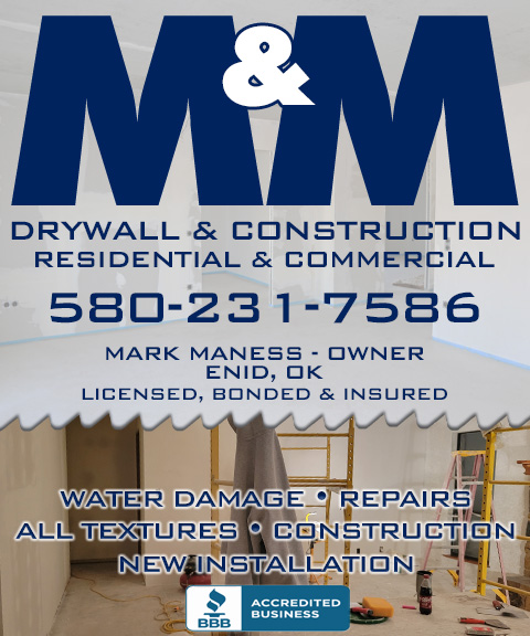 M & M DRYWALL & CONSTRUCTION, GARFIELD COUNTY, OK