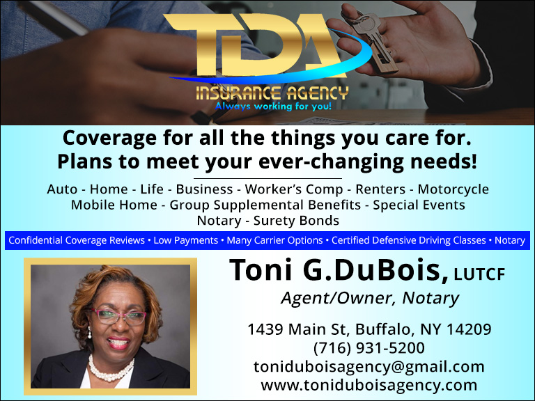 TONI DUBOIS TDA INSURANCE AGENCY, ERIE COUNTY, NY