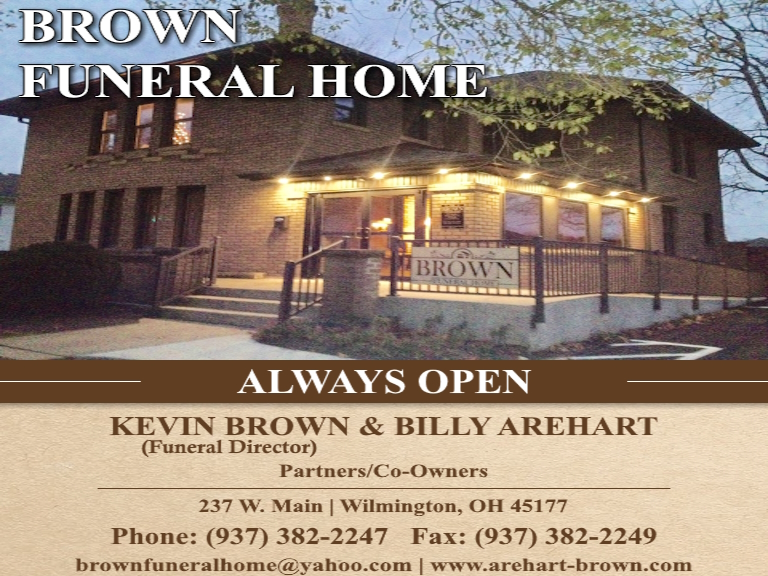 Brown funeral home, Clinton County, OH