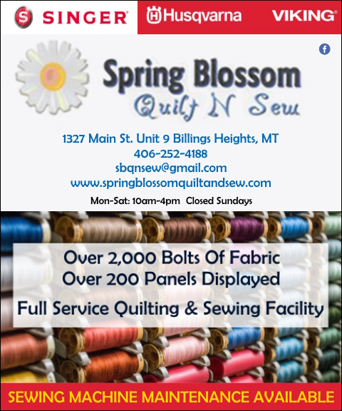 SPRING BLOSSOM QUILT N SEW, YELLOWSTONE COUNTY, MT