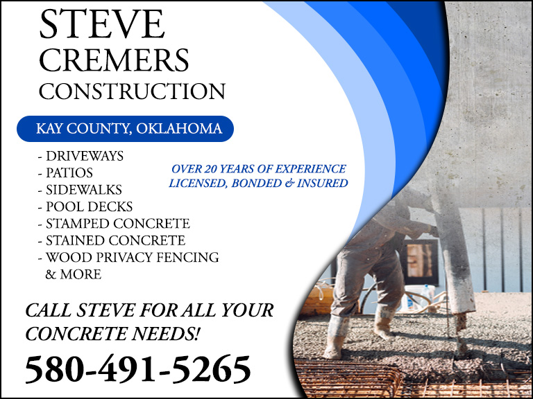 STEVE CREMERS CONSTRUCTION, KAY COUNTY, OK