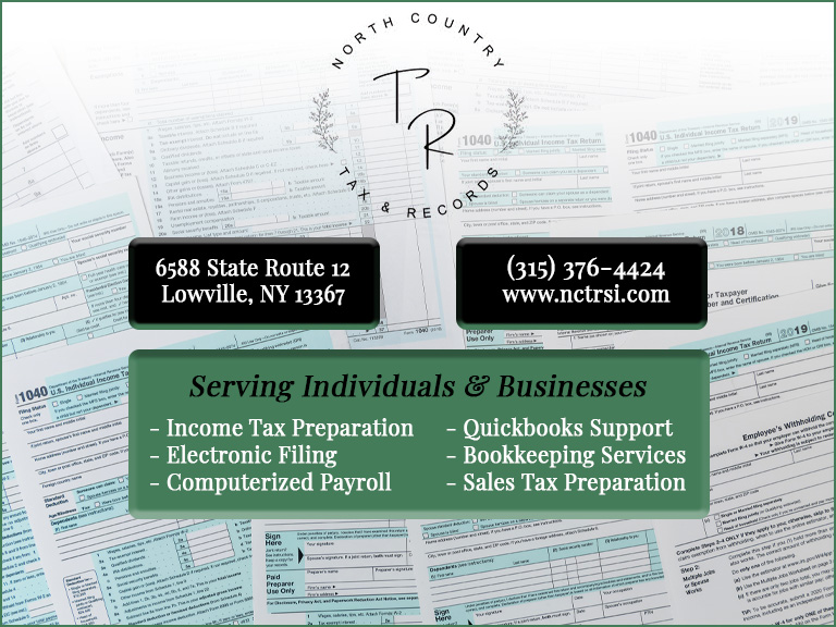TOTAL RETURN, INC. DBA NORTH COUNTRY TAX, LEWIS COUNTY, NY