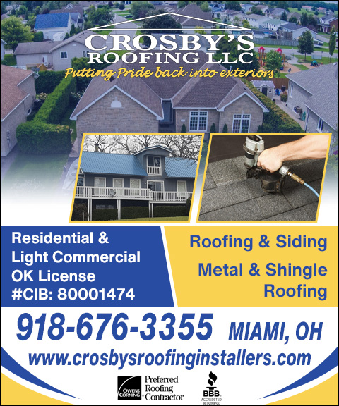 CROSBY’S ROOFING LLC, OTTAWA COUNTY, OK