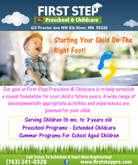 FIRST STEP PRESCHOOL AND CHILDCARE, SHERBURNE COUNTY, MN