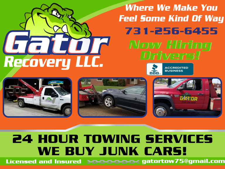 GATOR TOWING & RECOVERY, MADISON COUNTY, TN