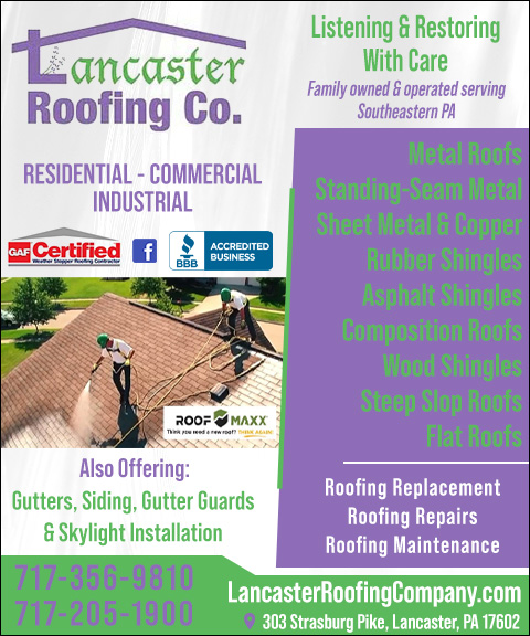 LANCASTER ROOFING COMPANY, LANCASTER COUNTY, PA