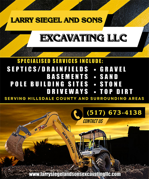LARRY SIEGEL AND SONS EXCAVATING, HILLSDALE COUNTY, MI