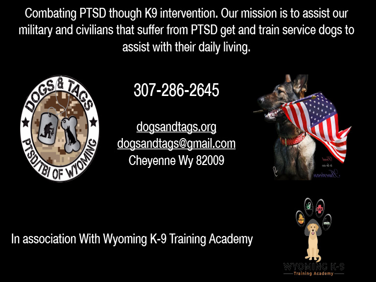 PTSD DOGS AND TAGS OF WYOMING, LARAMIE COUNTY, WY