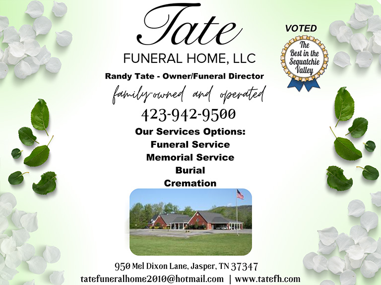 TATE FUNERAL HOME, MARION COUNTY, TN