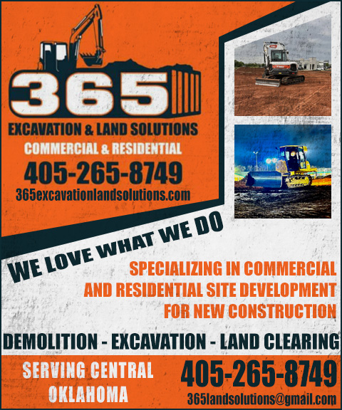 365 EXCAVATION & LAND SOLUTIONS, OKLAHOMA COUNTY, OK