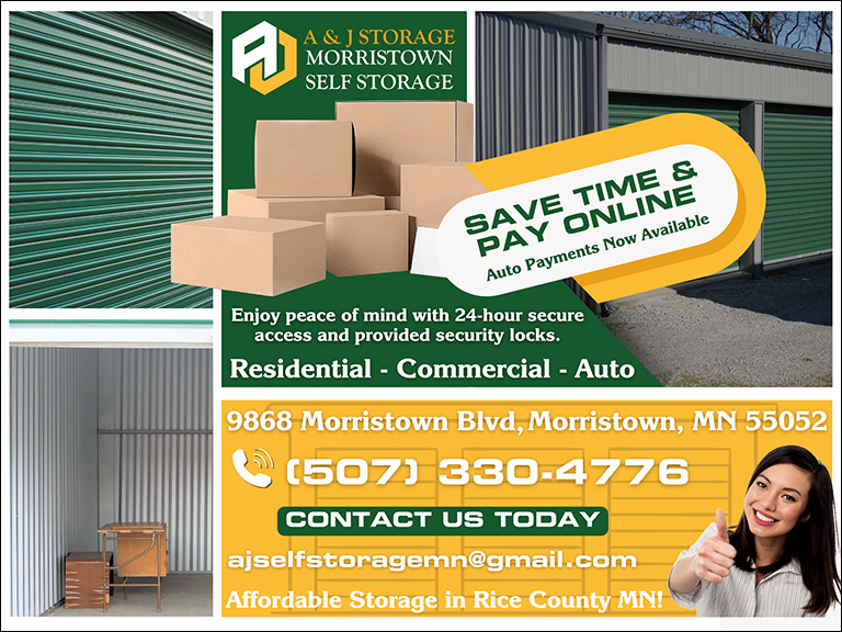 A & J STORAGE MORRISTOWN, RICE COUNTY, MN