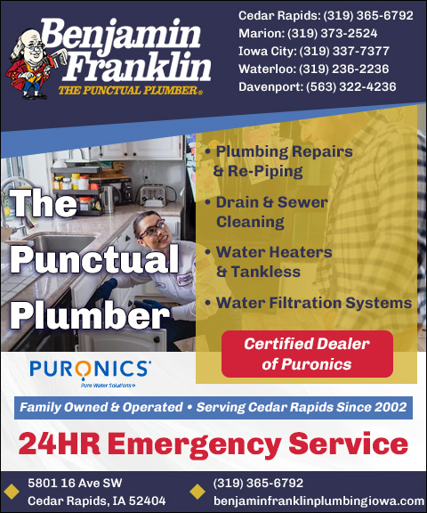 BENJAMIN FRANKLIN PLUMBING, LINN COUNTY, IA