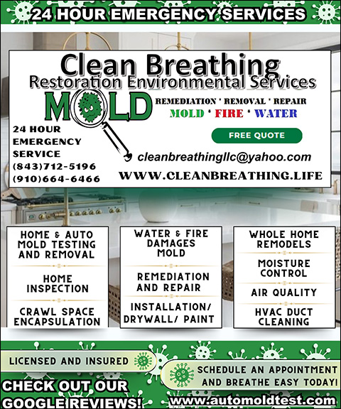 CLEAN BREATHING LLC, BRUNSWICK COUNTY, NC