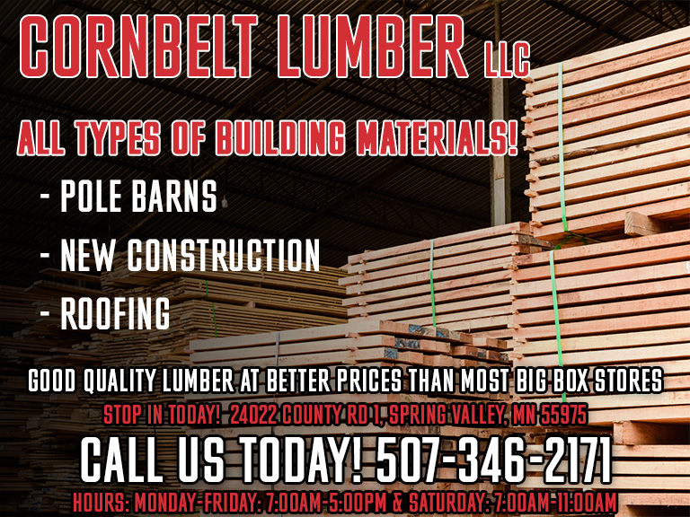 Cornbelt lumber, fillemore county, mn