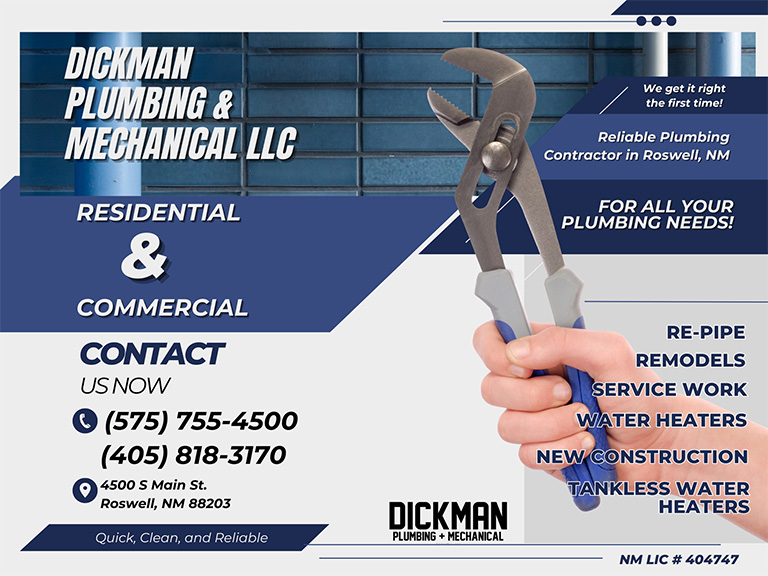 DICKMAN PLUMBING & MECHANICAL, CHAVES COUNTY, NM