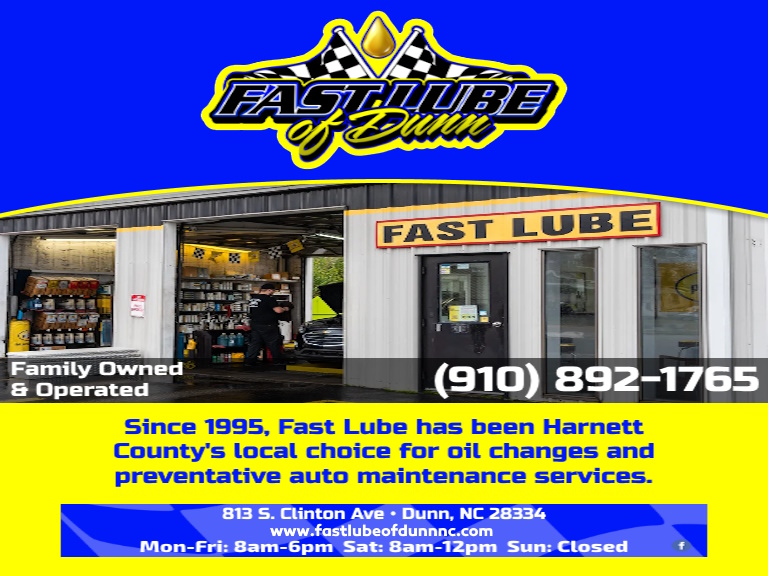 FAST LUBE, HARNETT COUNTY, NC