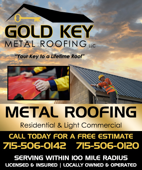 GOLD KEY METAL ROOFING, ONIEDA COUNTY, WI