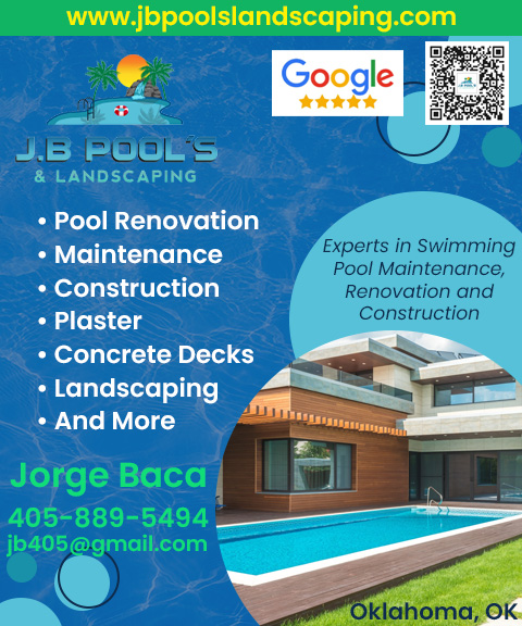 JB POOLS & LANDSCAPING, OKLAHOMA COUNTY, OK