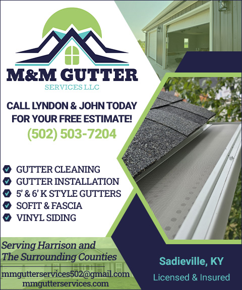 M & M GUTTER SERVICES, HARRISON COUNTY, KY