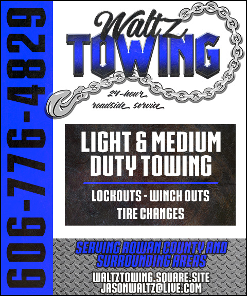 WALTZ TOWING LLC, ROWAN COUNTY, KY