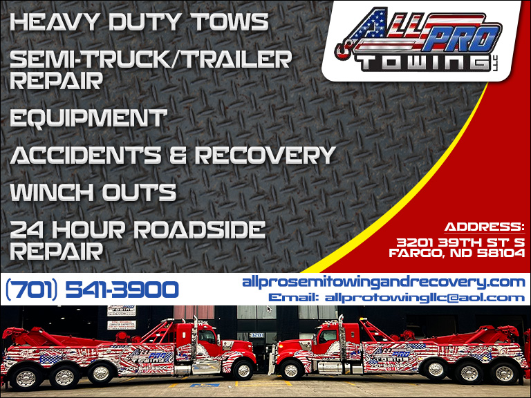 ALL PRO TOWING, CASS COUNTY, ND