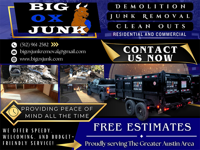 BIG OX JUNK REMOVAL, WILLIAMSON COUNTY, TX