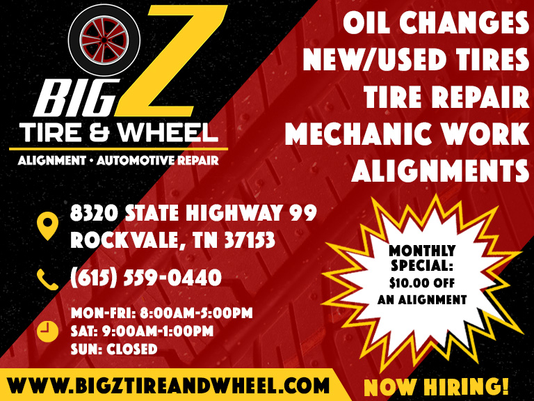 BIG Z TIRE AND WHEEL, RUTHERFORD COUNTY, TN