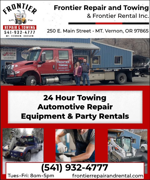 FRONTIER EQUIPMENT, INC. DBA FRONTIER REPAIR & TOWING, GRANT COUNTY, OR