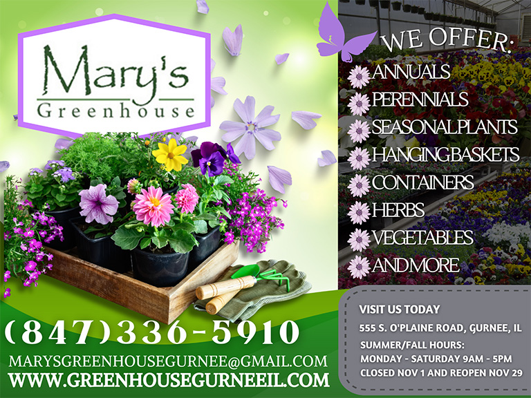 MARY’S GREENHOUSE, LAKE COUNTY, IL