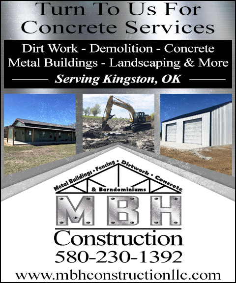 MBH CONSTRUCTION, MARSHALL COUNTY. OK