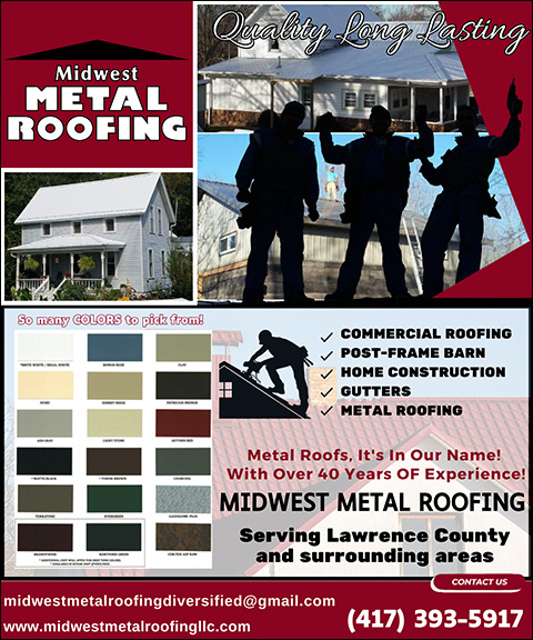 MIDWEST METAL ROOFING DIVERSIFIED, LAWRENCE COUNTY, MO