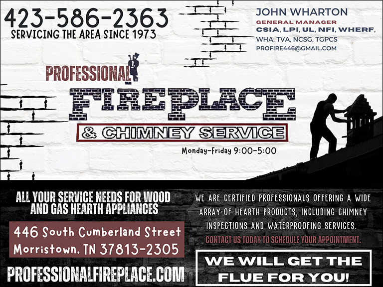 PROFESSIONAL FIREPLACE & CHIMNEY SERVICE, HAMBLEN COUNTY, TN