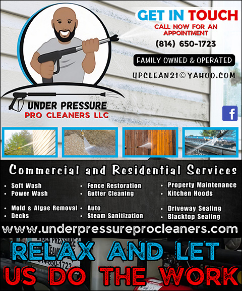 UNDER PRESSURE PRO CLEANERS, BLAIR COUNTY, PA