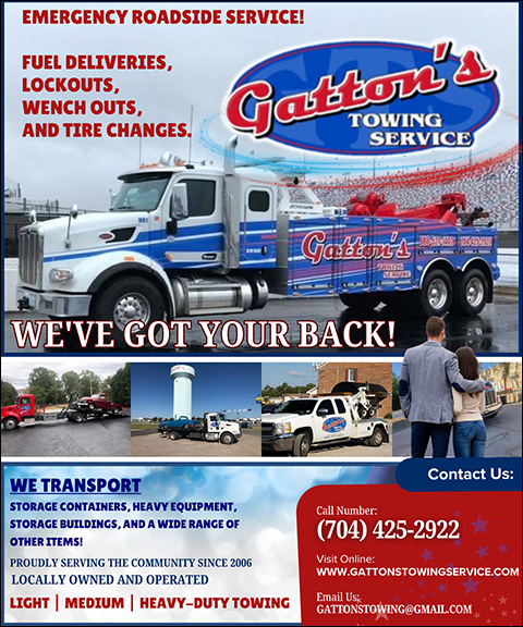 GATTON’S TOWING SERVICE, CABARRUS COUNTY, NC