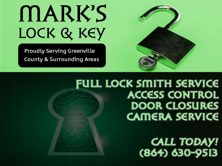 MARK’S LOCK & KEY, GREENVILLE COUNTY, SC