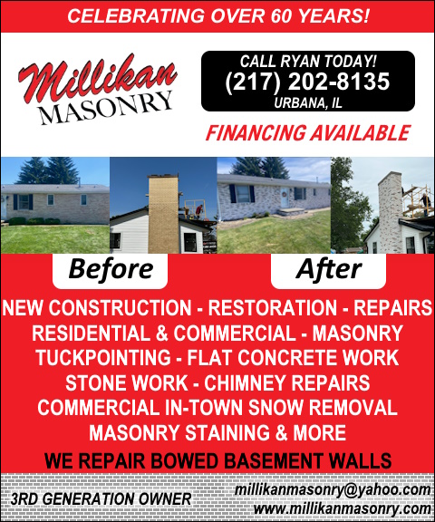 MILLIKAN MASONRY, CHAMPAIGN COUNTY, IL