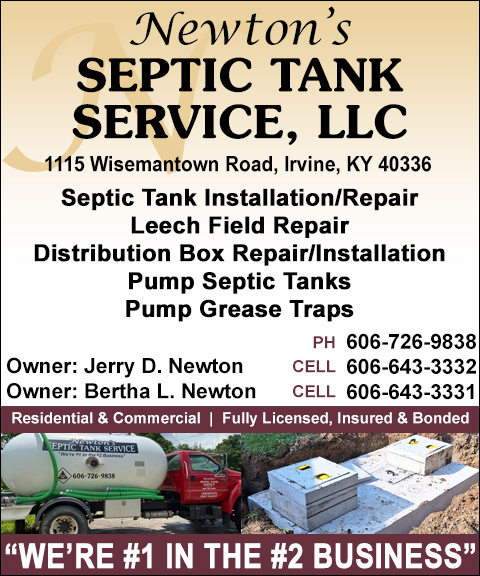 NEWTON SEPTIC TANK SERVICE, CLARK COUNTY, KY