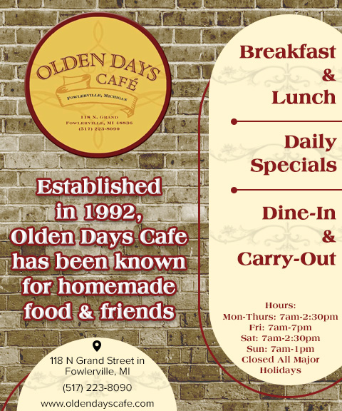 OLDEN DAYS CAFÉ, LIVINGSTON COUNTY, MI